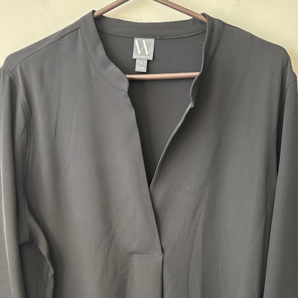 Worthington Black Long Sleeve midi Dress - Picture 2 of 6